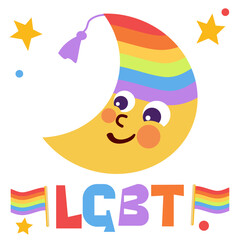 LGBT rainbow Vector illustration for pride flag 2
