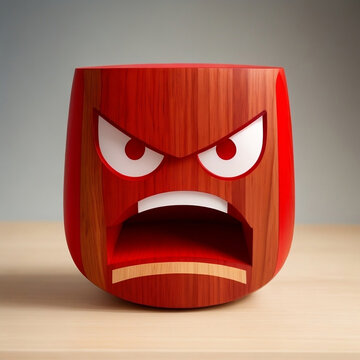 Angry Wooden emoji