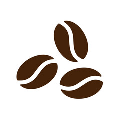 Coffee bean icon. High quality brown icon.