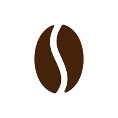 Coffee bean icon. High quality brown icon.