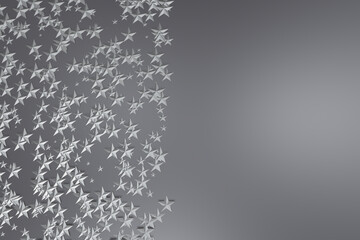 Gray abstract texture, background, art style with star shapes - 629977432