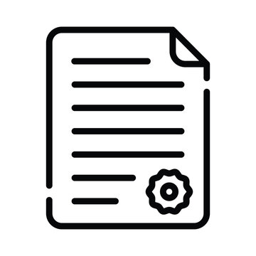 Check This Beautifully Design Icon Of Agreement Document In Trendy Style