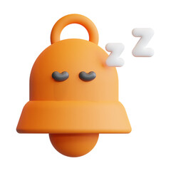 3D notification bell Empty state concept high quality render icon illustrations