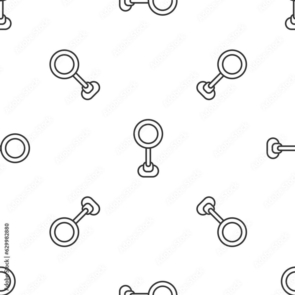 Poster grey line road traffic sign. signpost icon isolated seamless pattern on white background. pointer sy