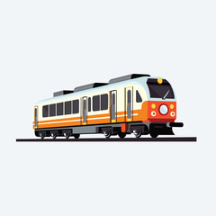 Fototapeta na wymiar old train vector flat minimalistic isolated illustration