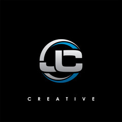JC Letter Initial Logo Design Template Vector Illustration