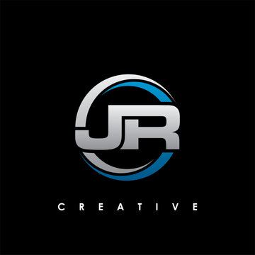 JR Letter Initial Logo Design Template Vector Illustration