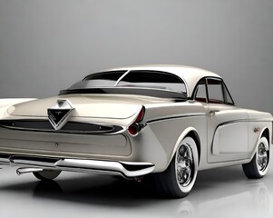 Obraz na płótnie Canvas Sleek gray luxury car with shiny silver exterior. AI generative 