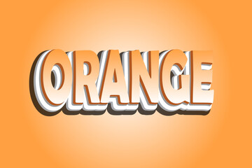 text effect font color design. suitable for use in the effect of business promotion texts and campaigns. easy to use in graphic styles settings. orange color.