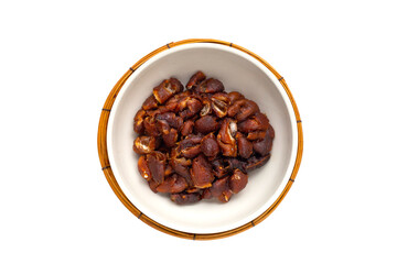 Sour tamarind on white background.