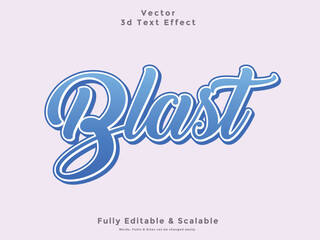 Blast 3d Text Effect