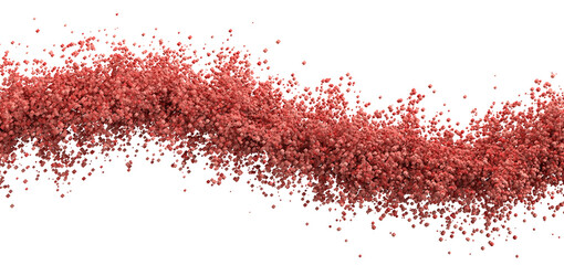 Red cubes, 3d render