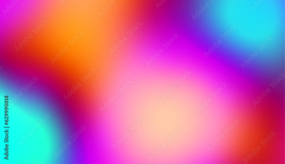 Leinwandbilder abstract colorful gradient background design. horizontal blurred template. vector illustration