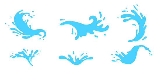 Water splash liquide. Vector Illustration. A water splash, symphony of motion in still world Fresh juice splashed, scene of vibrant taste in action A wave shape, sculpted testament to oceans