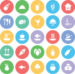 Fototapeta premium Pack of Industrial Instruments Bold Circular Icons