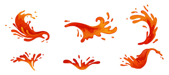 Water and juice splash liquide. Vector Illustration. A wave shape, timeless symbol of seas restless spirit A drop shape, subtle hint at essence of all liquids A dripped droplet, moment frozen tomato