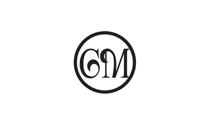 GM, MG , M , G , Abstract Letters Logo Monogram	