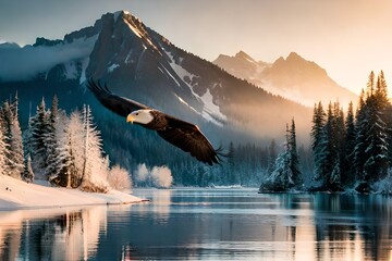 eagle in the mountains
