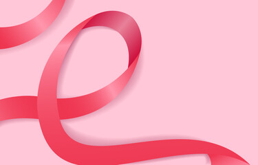 International breast cancer background template. Background template with an elegant design concept, minimal style composition for banner, flayer, etc.