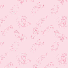 Seamless pattern background abstract fashion textile texture