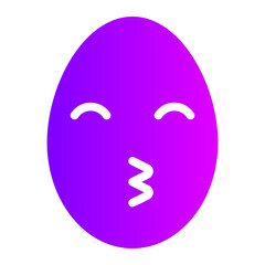 kiss gradient icon