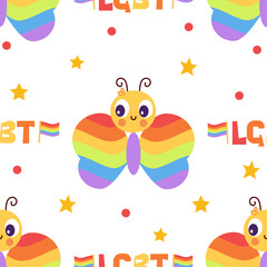 Pride gay lgbt community pattern Trans-gay  vector patches set 