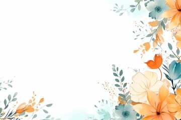 Watercolor floral background