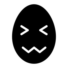 Fototapeta premium scared glyph icon