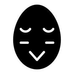 shy glyph icon