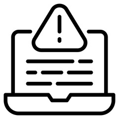 Phishing Alert Icon illustration