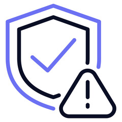 Data Breach Alert Icon illustration