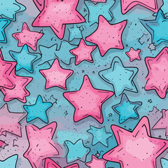 Seamless Colorful Stars Pattern.

Seamless pattern of Star in colorful style. Add color to your digital project with our pattern!