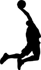 basketball player silhouette