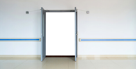 Open door in a hospital