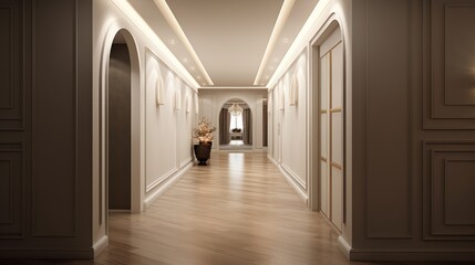 Fototapeta na wymiar Corridor In Home Ideas