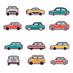 Car vector graphic, car icon