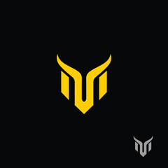 letter M vector template