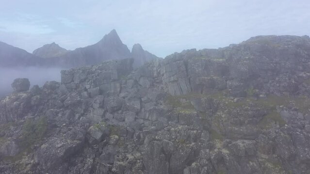 Foggy Mountains in Senja Norway
