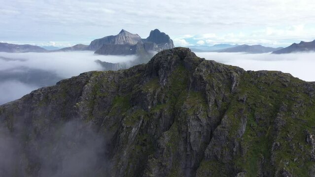 Foggy Mountains in Senja Norway