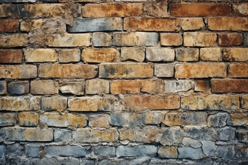 Old Brick Wall Texture - Grunge Background, Created with Generative AI Tools