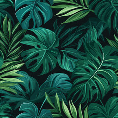 Seamless Colorful Monstera Pattern. Seamless pattern of Monstera in colorful style. Add color to your digital project with our pattern!