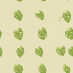 Seamless Colorful Monstera Pattern. Seamless pattern of Monstera in colorful style. Add color to your digital project with our pattern!
