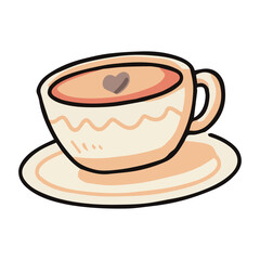 cup of coffee food illustration