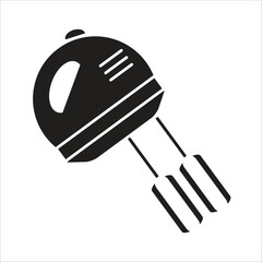 electrical mixer vector icon logo template