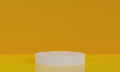 3d render podium 