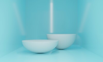3d render podium 
