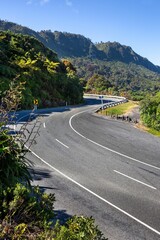 Fototapeta premium Windy section of State Highway 6 along the West Coast of New Zealand's South Island