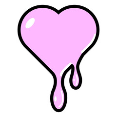 ポップなハート(ドロドロ)