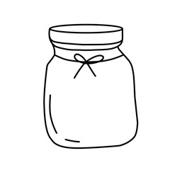 Clear Glass Jar with Lid