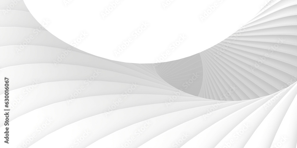 Poster abstract stack of surface curve wave flowing smooth for white interior and architecture artwork back
